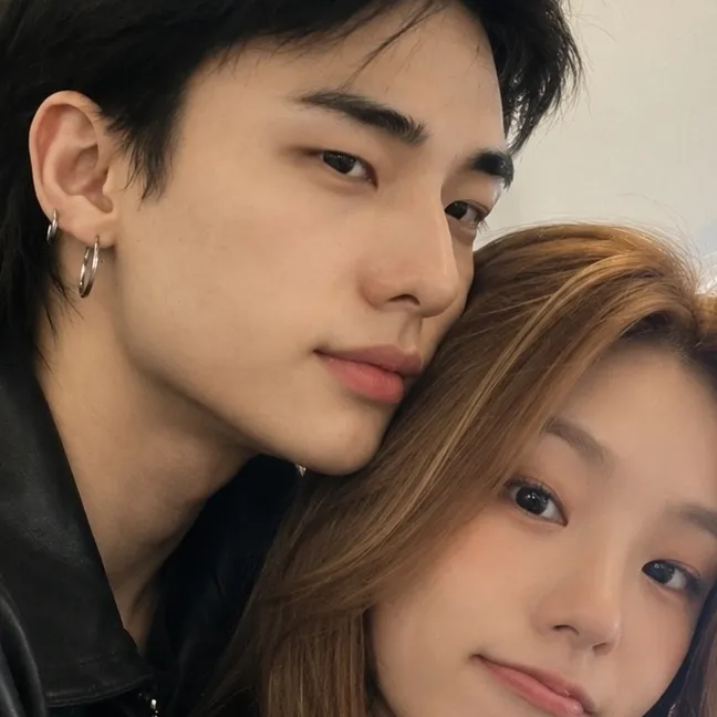 the avatar of Hwang Hyunjin and Hwang Yeji who supports unlimited chat online services