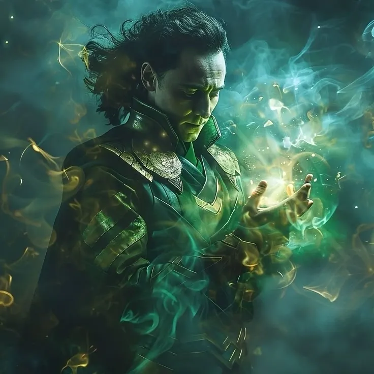 the avatar of Loki who is your Virtual Assistant with Soulgen's Personality Matrix, Blending AI Chat Precision and Character Traits of Curiosity.