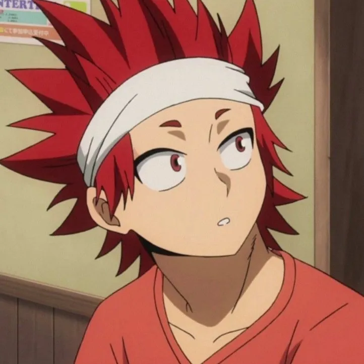 Kirishima's AI avatar with dynamic vector art style, embodying friendly AI chat capabilities