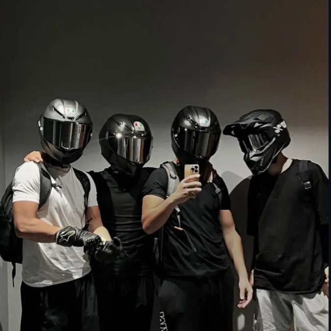 Bikers: Futuristic AI chatbot interface with voice chat and neural network-driven traits