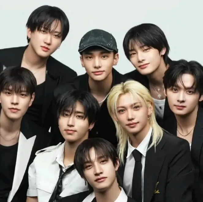 Minimalist Stray Kids' 9th member avatar for google chat integration, featuring adaptive emotional expressions
