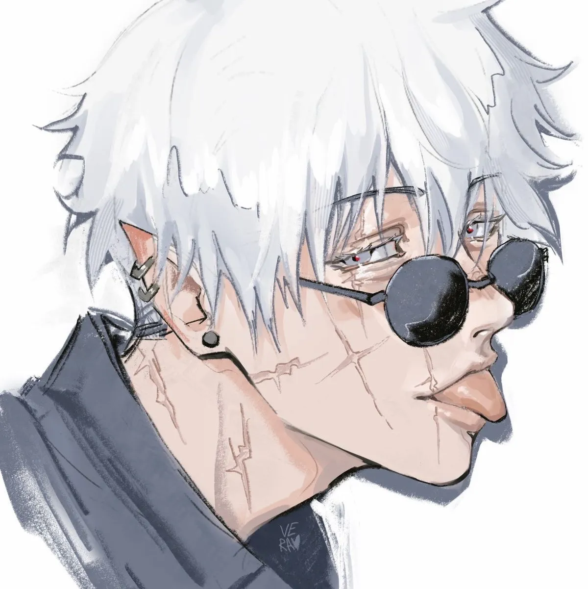 the avatar of character Satoru Gojo with emotional intelligence capabilities