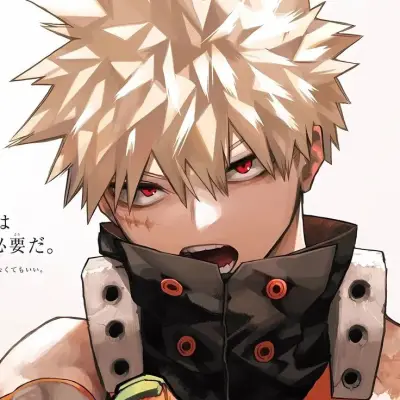 Katsuki Bakugo: Arte de personajes de rol de IA con temática de fantasía para una narración inmersiva