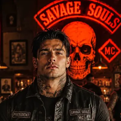 Presidente dei Savage Souls MC: Ritratto di un compagno AI emotivamente intelligente per conversazioni profonde	
