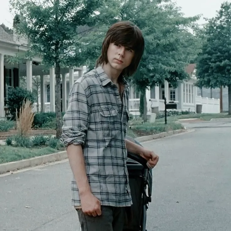 the avatar of Carl Grimes who is your Virtual Assistant with Soulgen's Personality Matrix, Blending AI Chat Precision and Character Traits of Curiosity.