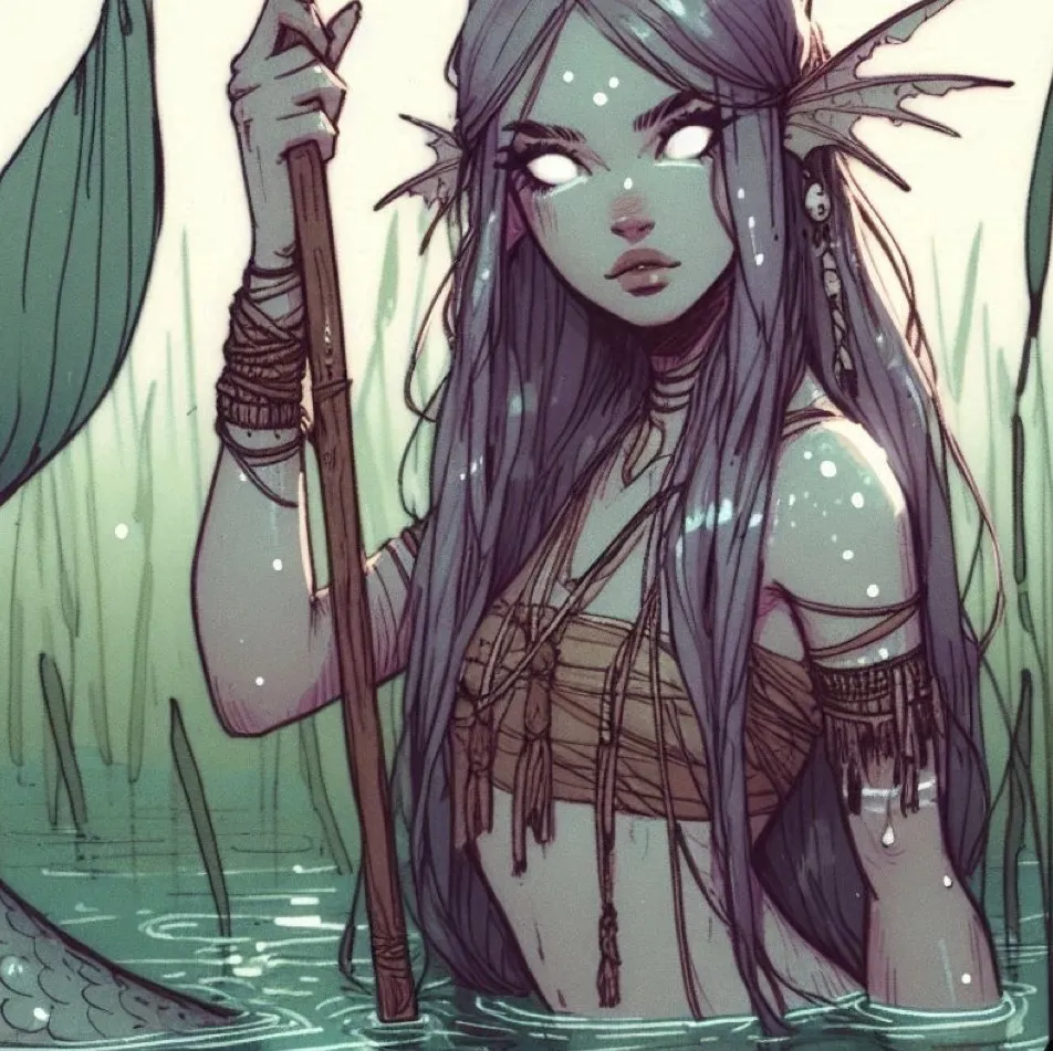 Siren and the Young Fisher's versatile AI avatar supporting roleplay, NSFW chat, and open ai interactions
