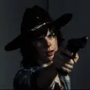 Minimalist Carl Grimes avatar for google chat integration, featuring adaptive emotional expressions
