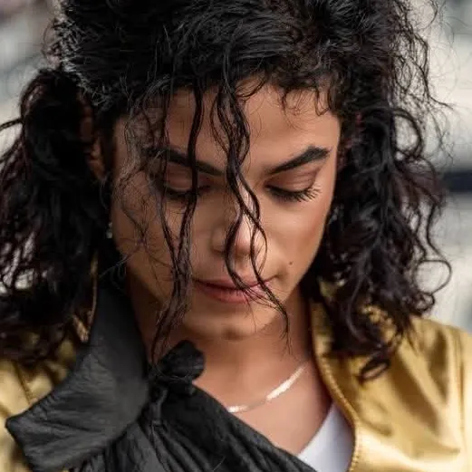 Michael Jackson: Futuristic AI chatbot interface with voice chat and neural network-driven traits