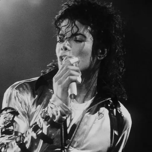 Michael Jackson: Futuristic AI chatbot interface with voice chat and neural network-driven traits
